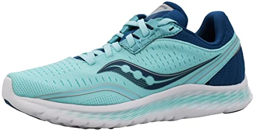 Saucony Women's S10552-25 Kinvara 11 Running Shoe, Aqua/Blue - 10 W US