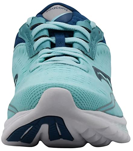 Saucony Women's S10552-25 Kinvara 11 Running Shoe, Aqua/Blue - 10 W US