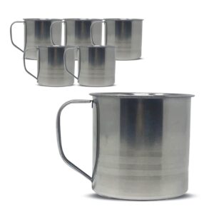 tsyware pack of 6 camping coffee mug drinking soup cup (12 oz)