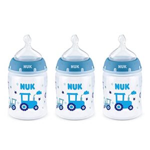 nuk perfect fit baby bottle (5 ounce (pack of 3), dots)