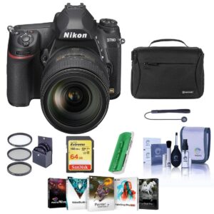 Nikon D780 FX-Format DSLR Camera with AF-S NIKKOR 24-120mm f/4G ED VR Lens - Bundle with 64GB SDXC Card, Camera Bag, 77mm Filter Kit, Cleaning Kit, Capleash II, Card Reader, Pc Software Package