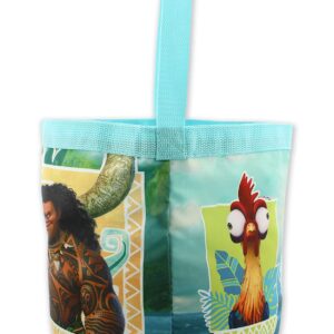 Disney Moana Maui Girls Collapsible Nylon Gift Basket Bucket Tote Bag (One Size, Blue)