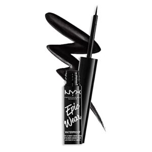 nyx professional makeup epic wear liquid liner, long-lasting waterproof eyeliner - black
