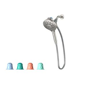 moen in208h2srn aromatherapy handshower with inly shower capsules, spot resist brushed nickel