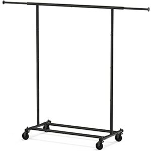 Simple Houseware Heavy Duty Clothing Garment Rack, Black