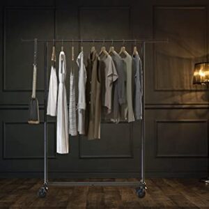 Simple Houseware Heavy Duty Clothing Garment Rack, Black