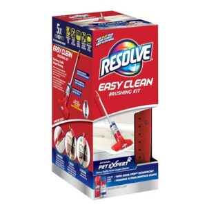 resolve pet expert easy clean carpet foam spray refill, 2 piece set, stain and odor remover solution