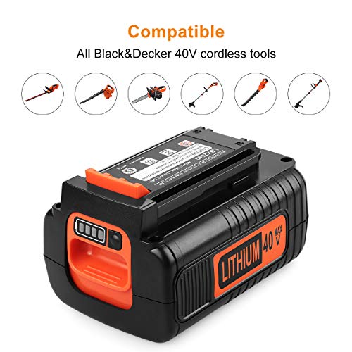 ANTRobut 3500mAh 40V Lithium Battery for Black and Decker 40V LBX1540 LBX2040 LBX2540 LBXR36 LBXR2036 Replacement Black Decker 40V Battery