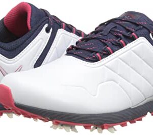 Callaway Women's Waterproof Golf Shoe, Naval, White, 7.5