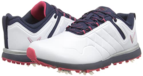 Callaway Women's Waterproof Golf Shoe, Naval, White, 7.5