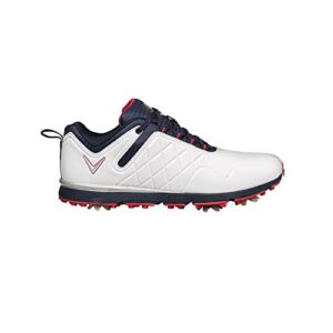 Callaway Women's Waterproof Golf Shoe, Naval, White, 7.5