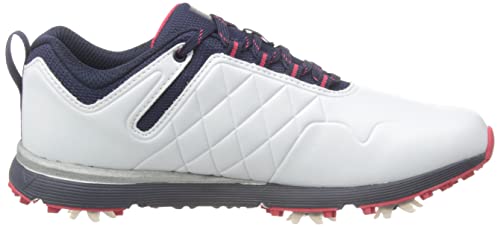 Callaway Women's Waterproof Golf Shoe, Naval, White, 7.5