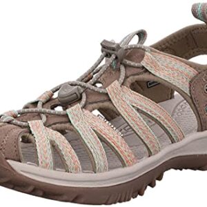 KEEN Whisper Sandal - Women's Taupe/Coral, 7.5