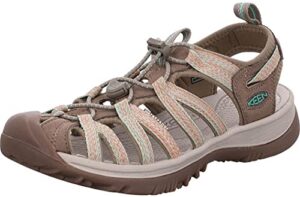 keen whisper sandal - women's taupe/coral, 7.5