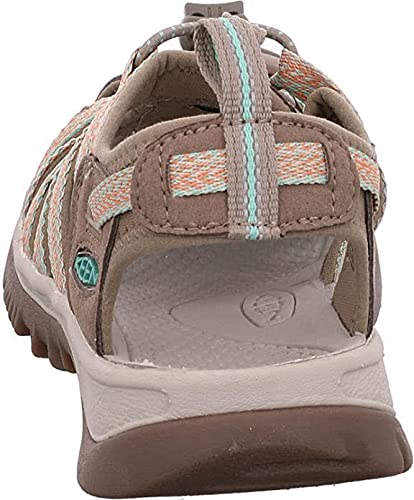 KEEN Whisper Sandal - Women's Taupe/Coral, 7.5