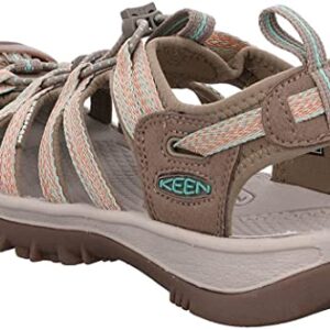 KEEN Whisper Sandal - Women's Taupe/Coral, 7.5