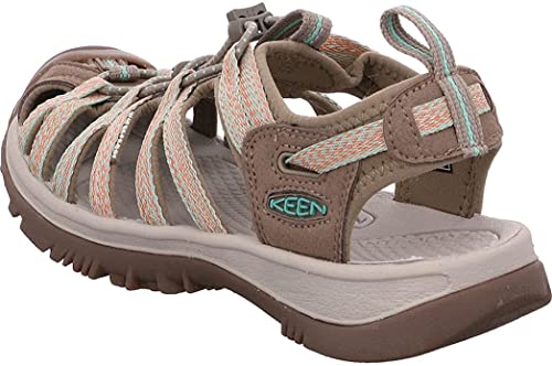 KEEN Whisper Sandal - Women's Taupe/Coral, 7.5