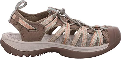 KEEN Whisper Sandal - Women's Taupe/Coral, 7.5