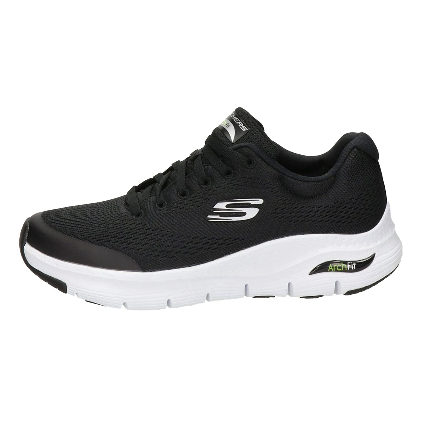 Skechers Arch Fit Black/White 9 3E - Extra Wide