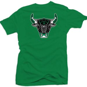 Jordan Retro 1 Pine Green 2020 Match Tees (Jordan Retro 1 Pine Green 2020 Match Tees - Bull 1 (Green), M)