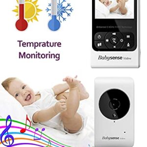 Babysense Video & Baby Movement Monitor - Bundle Pack - Babysense Video Baby Monitor V24R Camera and Audio & Babysense 7 Under-The-Mattress Baby Movement Monitor - 2 in 1