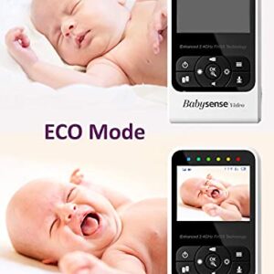 Babysense Video & Baby Movement Monitor - Bundle Pack - Babysense Video Baby Monitor V24R Camera and Audio & Babysense 7 Under-The-Mattress Baby Movement Monitor - 2 in 1