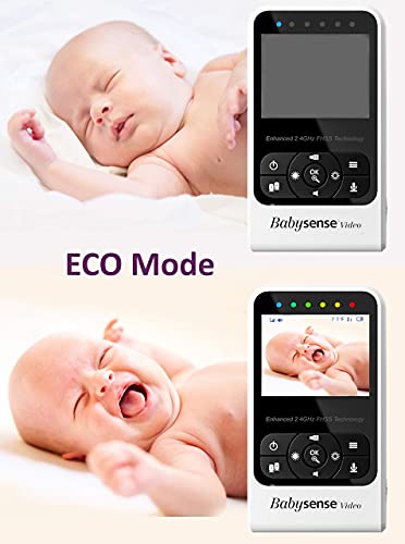 Babysense Video & Baby Movement Monitor - Bundle Pack - Babysense Video Baby Monitor V24R Camera and Audio & Babysense 7 Under-The-Mattress Baby Movement Monitor - 2 in 1