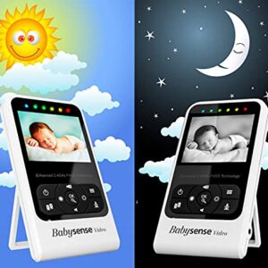 Babysense Video & Baby Movement Monitor - Bundle Pack - Babysense Video Baby Monitor V24R Camera and Audio & Babysense 7 Under-The-Mattress Baby Movement Monitor - 2 in 1