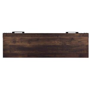 HEARTHPRO Perry Entertainment Media Console & 18" Firebox - Rustic Brown, SP6543-OF