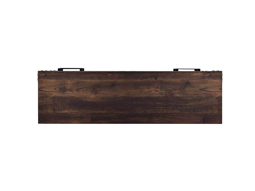 HEARTHPRO Perry Entertainment Media Console & 18" Firebox - Rustic Brown, SP6543-OF