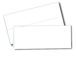 printable name tent cards - large 3-1/2" x 11" - blank folding paper for place cards/table cards - white 80lb cover - 25 pack