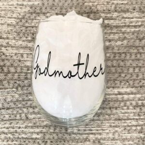 Godmother Gift, Godmother Proposal Gift, Godmother Box, Will you be my Godmother, Baptism Godmother, Godmother Wine glass, Godparent Gift