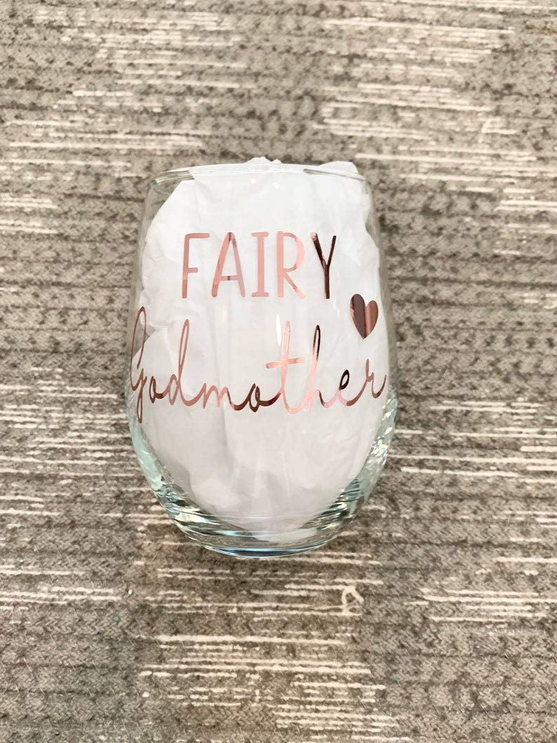 Godmother Gift Wineglass, Godmother Gift, Godmother Proposal Gift, Will you be my Godmother, Godmother Box, Godmother Gift Box