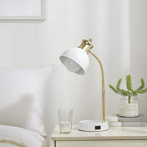 Urban Lifestyle Charging Lamp with Catch-All Base, Gold