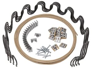 house2home 23" couch spring repair kit to fix sofa support for sagging cushions - includes 4pk of springs, upholstery spring clips, seat spring stay wire, screws, and installation instructions