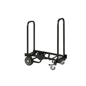 on-stage utc1100 utility cart - versatile heavy-duty rolling storage cart with locking wheels, ergonomic handle, and 330 lbs capacity - perfect for musicians, event planners, studios