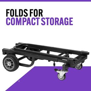 On-Stage UTC1100 Utility Cart - Versatile Heavy-Duty Rolling Storage Cart with Locking Wheels, Ergonomic Handle, and 330 lbs Capacity - Perfect for Musicians, Event Planners, Studios