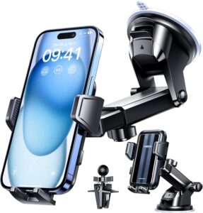 vanmass 2024【top military-grade】 phone holders for your car【ultra strongest suction】cell phone mount universal dashboard windshield vent stand cradle for iphone 15 14 13 pro max samsung galaxy android