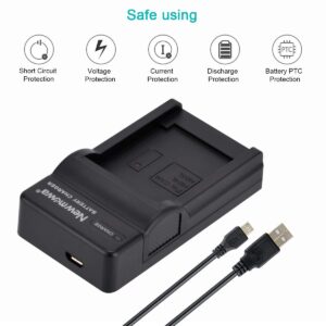 Newmowa NB-5L Replacement Battery (2-Pack) and Portable Micro USB Charger Kit for Canon NB-5L and Canon PowerShot S100, S110, SD790IS, SD850IS, SD870IS, SD880IS, SD890IS, SD970IS, SX200IS, SX210IS