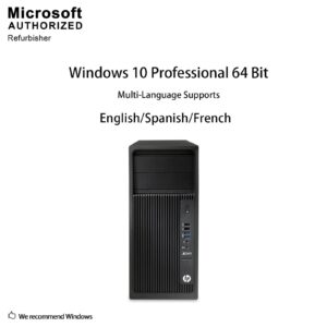 HP Workstation Z240 Tower Desktop, Intel Quad Core i5-6500 up to 3.6GHz, 16G DDR4, 1T, WiFi, BT 4.0, Windows 10 Pro 64 Bit-Multi-Language Supports English/Spanish/French(Renewed)