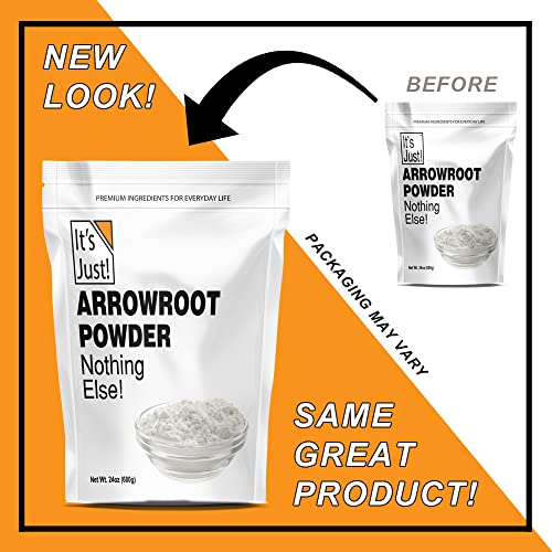 It's Just - Arrowroot Powder, Natural Thickener, Gluten-Free, Dairy-Free, Non-GMO, Cornstarch Substitute