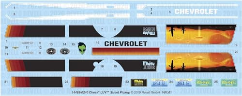 REVELL USA, LLC Plastic Model KIT, Chevy LUV Street Pickup Truck