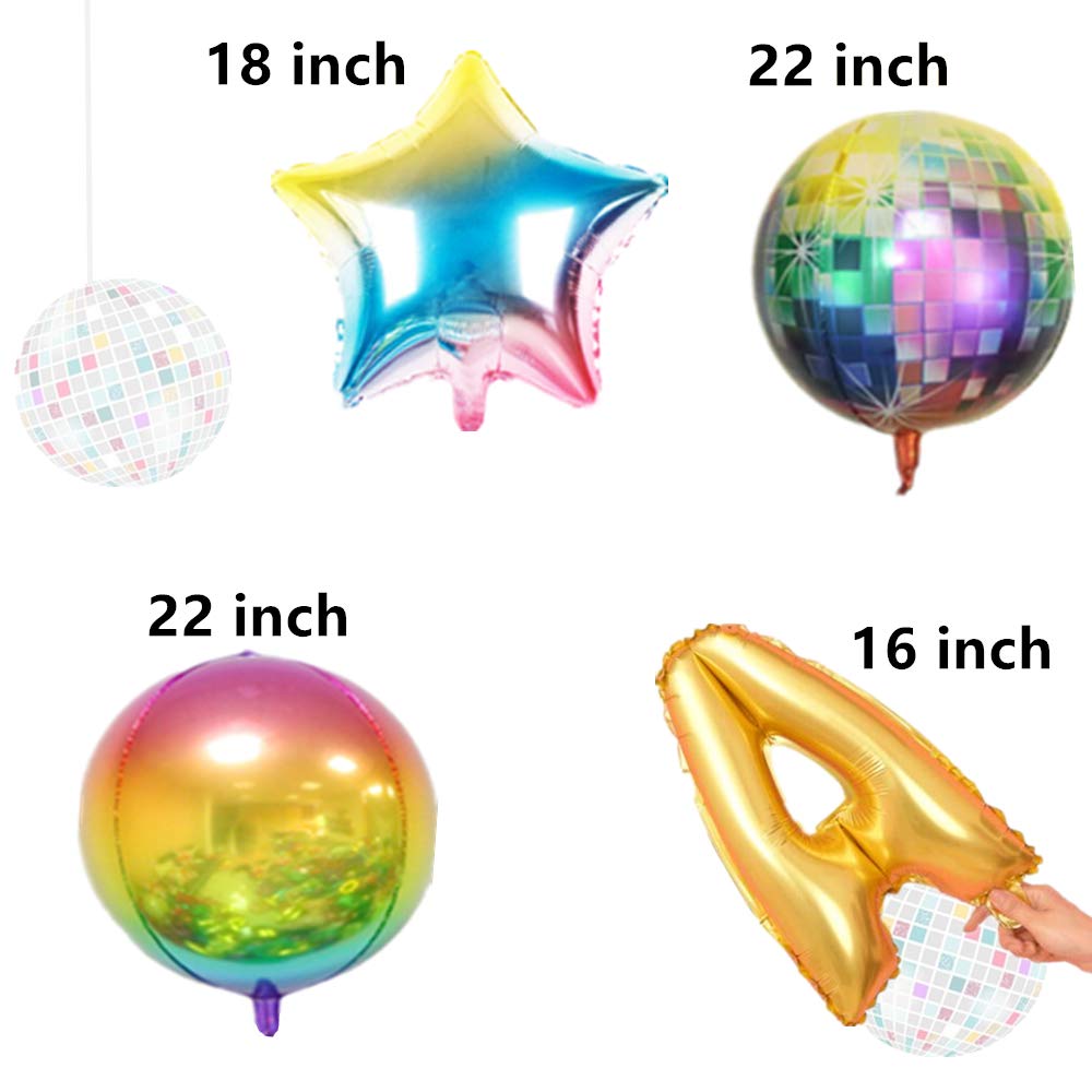 JeVenis 5 PCS Back To The 80s Balloon Banner 80s Retro Party Balloon 80s Party Decorations 80s Party Supplies 80s Themed Party Hip Hop Party 80s Photo Backdrop