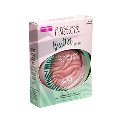 Physicians Formula Murumuru Butter Blush Makeup Powder, Saucy Mauve, Dermatologist Approved, Vegan