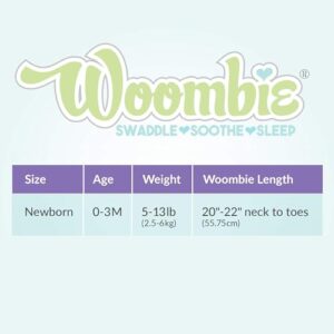 Woombie Simply Baby Swaddling Blanket I Soothing, Cotton Baby Swaddle I Wearable Baby Blanket, Pink Blush, 0-3 Months