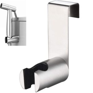 handheld bidet sprayer for toilet portable pet shower toilet water sprayer seat bidet attachment bathroom stainless steel spray for personal hygiene (hook)