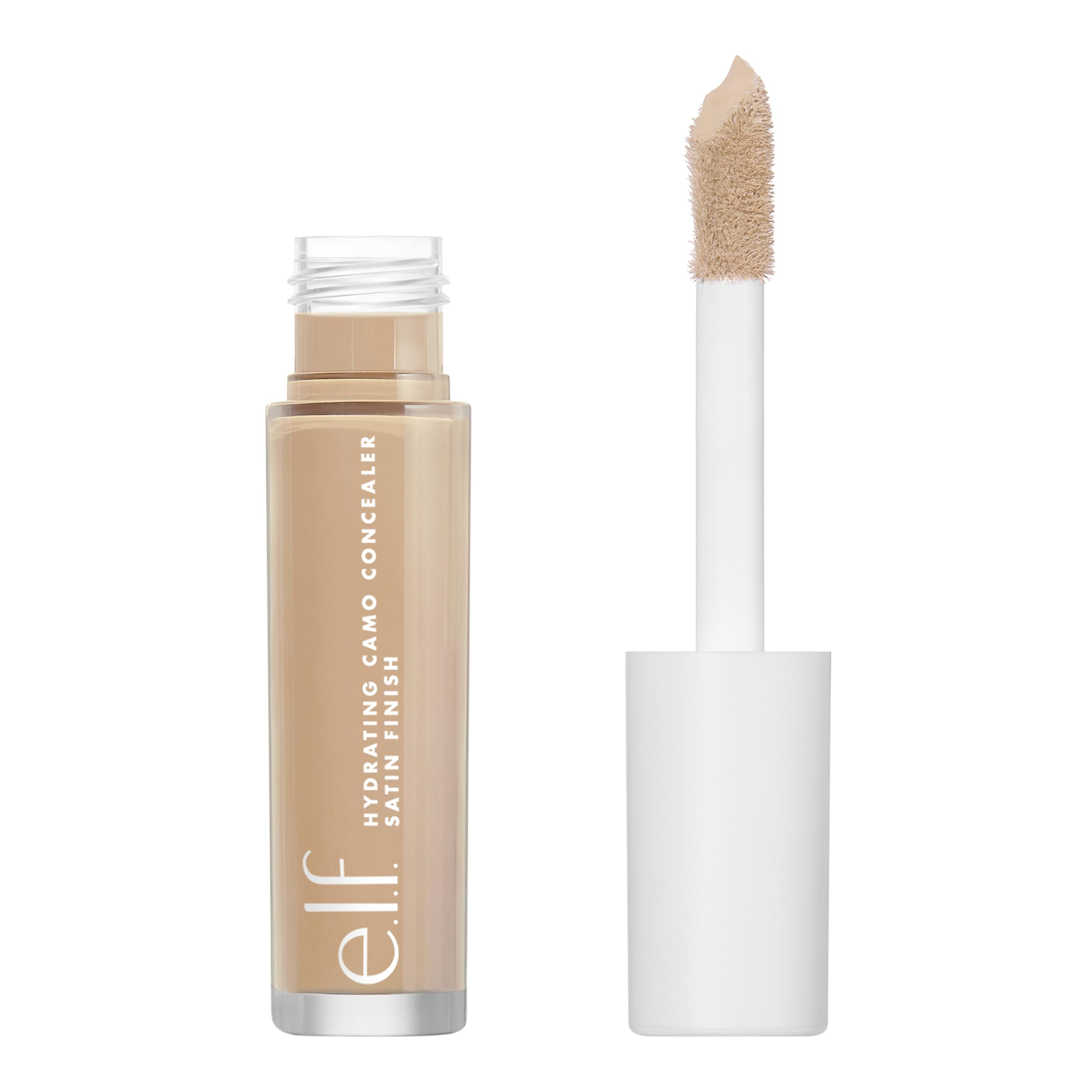 e.l.f, Hydrating Camo Concealer, Lightweight, Full Coverage, Long Lasting, Conceals, Corrects, Covers, Hydrates, Highlights, Medium Warm, Satin Finish, 25 Shades, All-Day Wear, 0.20 Fl Oz