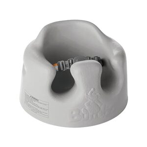 bumbo b10060mpa3 baby infant soft foam comfortable wide floor seat with 3 point adjustable harness, gray