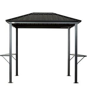 Sojag 6' x 8' Dakota BBQ Grill Gazebo Outdoor Weather-Resistant Aluminum Frame Shelter