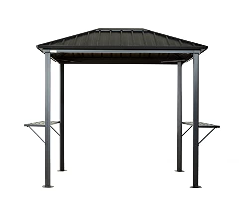 Sojag 6' x 8' Dakota BBQ Grill Gazebo Outdoor Weather-Resistant Aluminum Frame Shelter